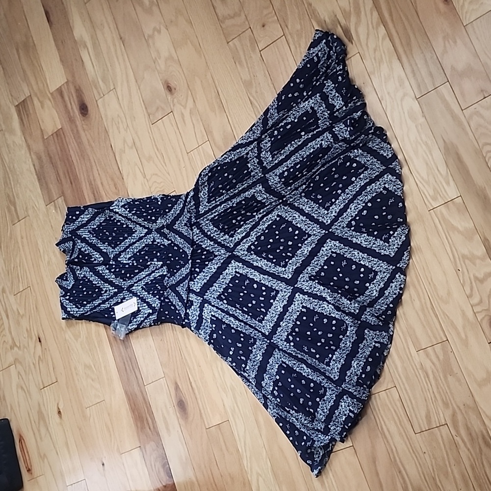 Size 14 Nanette Lepore Navy Print Dress